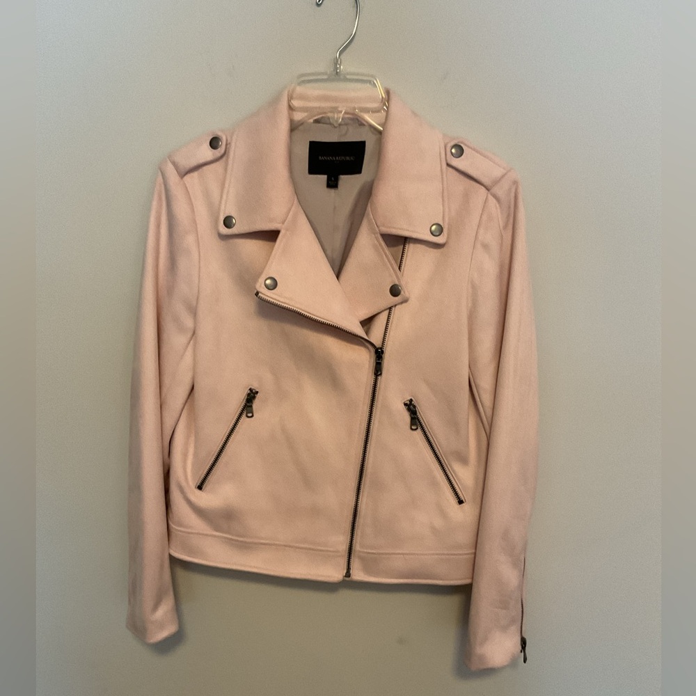 Banana Republic Light Pink Suede Jacket